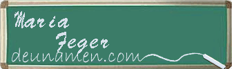 Maria Feger Visitenkarte